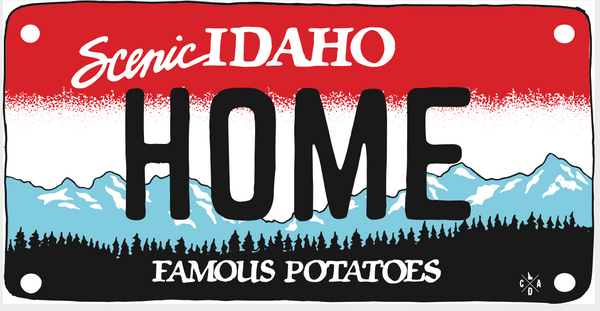 Idaho Home License Plate Iron-On Patch