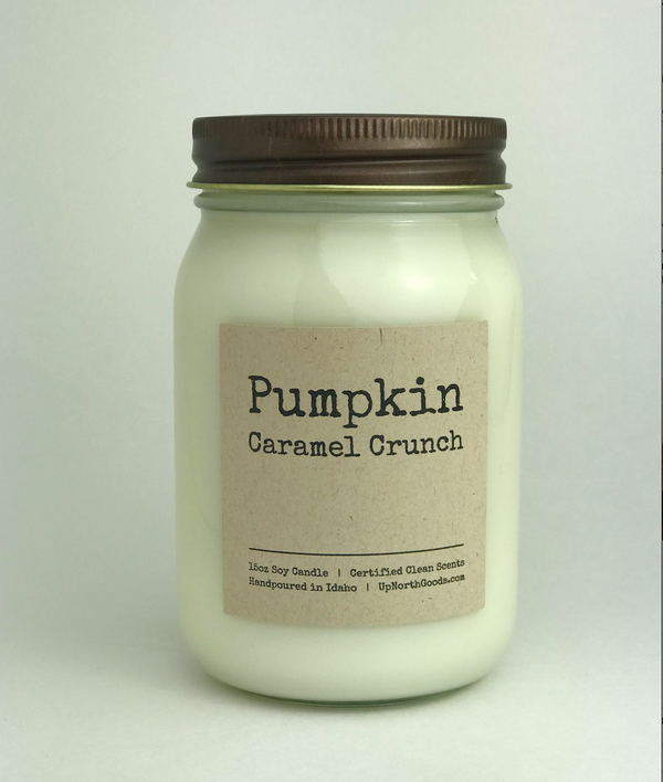 Pumpkin Caramel Crunch 10oz Soy Candle by Up North Goods