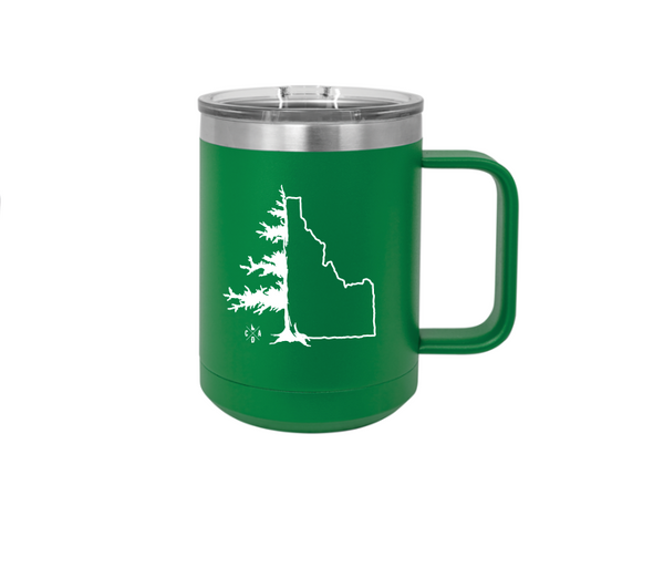 Idatree Green 15oz Insulated Mug