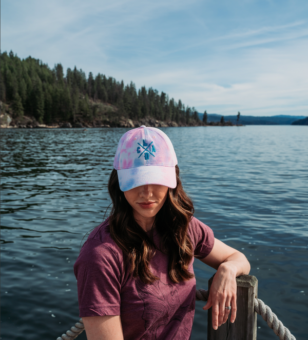 CDA Idaho Cotton Candy Tie-Dye Dad Hat