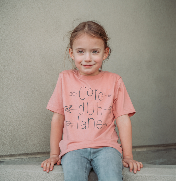 Desert Pink Kids Core Duh Lane Tee