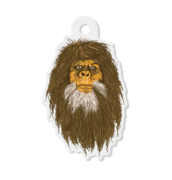 Idaho Bigfoot Face Keychain