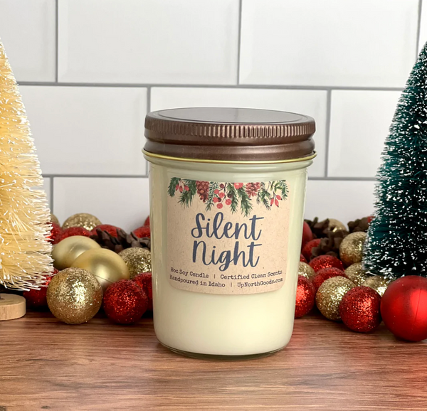 8oz Silent Night Soy Candle by Up North Goods