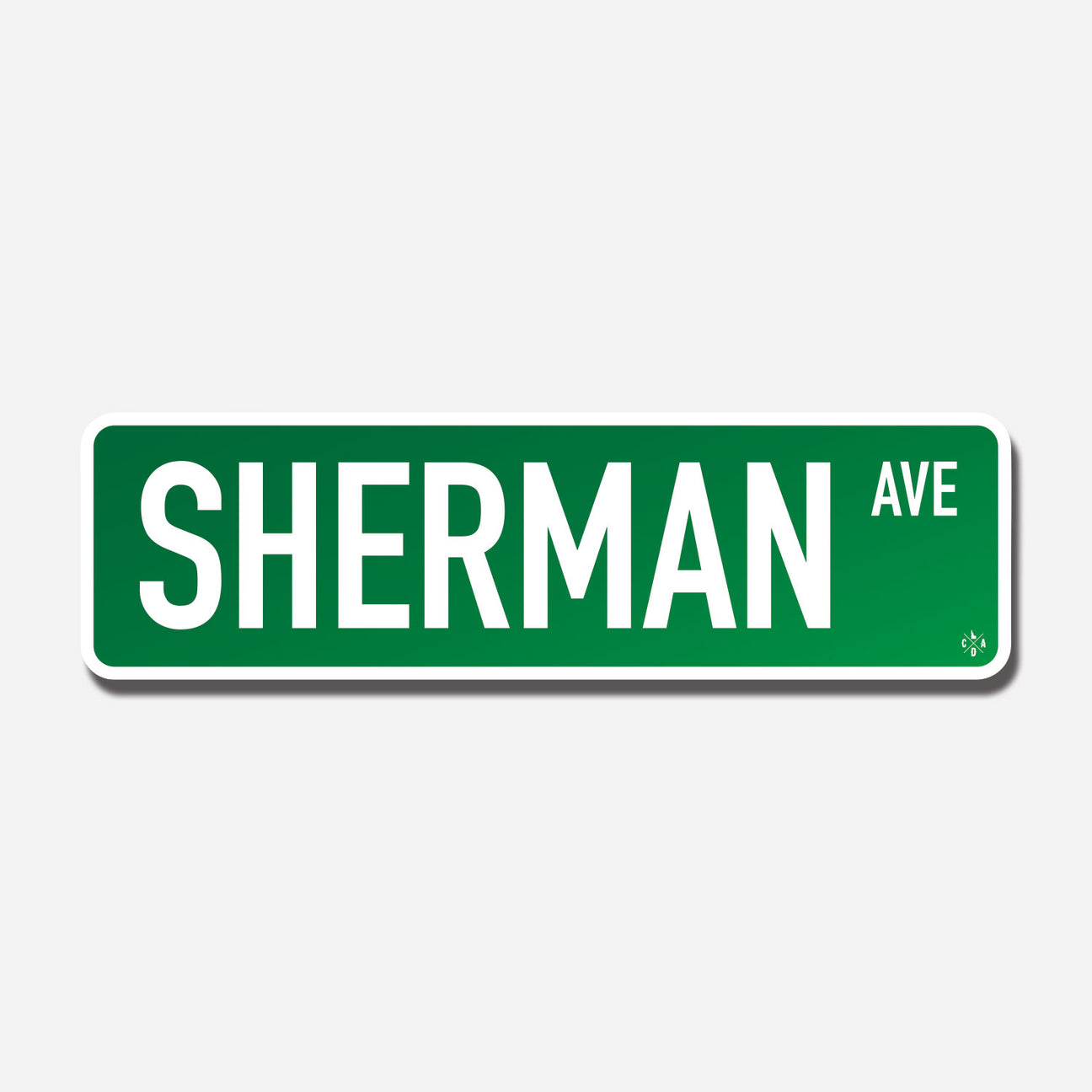 Sherman Avenue Sticker CDA IDAHO Clothing Company