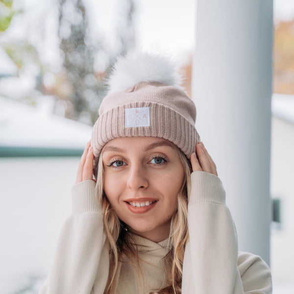 Soft Brown Fine Fur Beanie