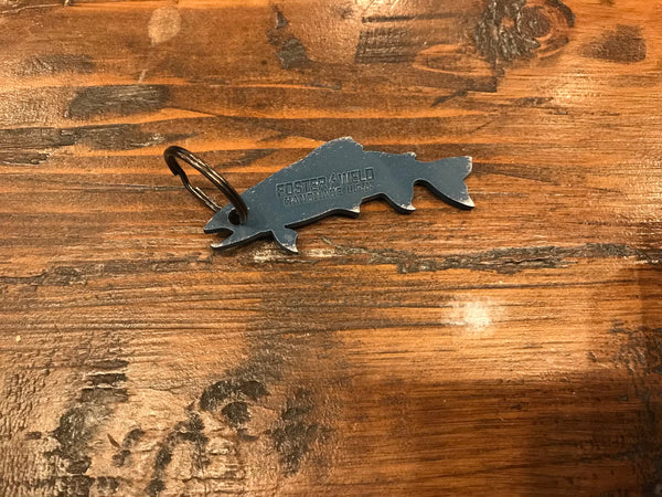 Foster Weld Trout Bottle Opening Keychain