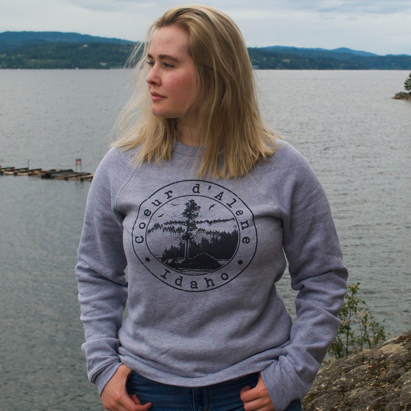 Tubbs Hill Stamp Athletic Heather Unisex Sponge Sweatshirt