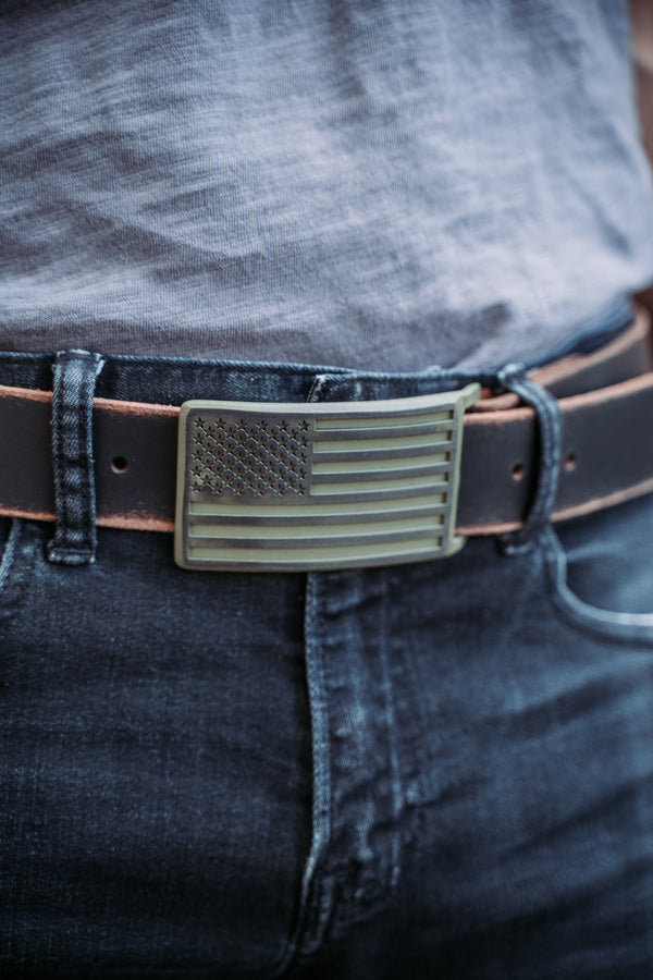 Foster Weld - USA Flag Belt Buckle