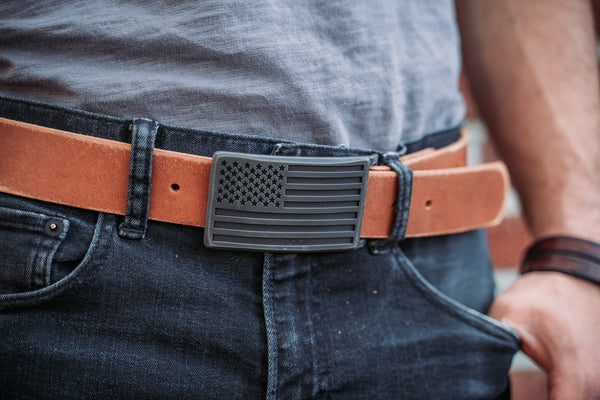 USA FLAG BELT BUCKLE