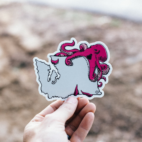 Washington Octopus Sticker