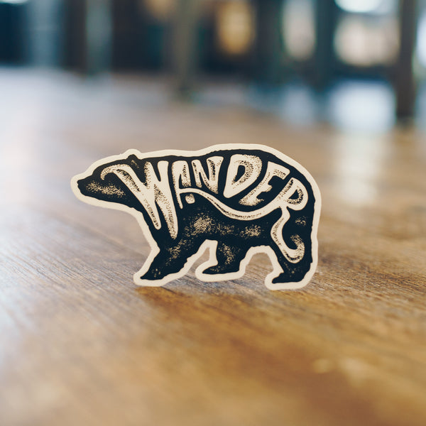 Wander Bear Sticker