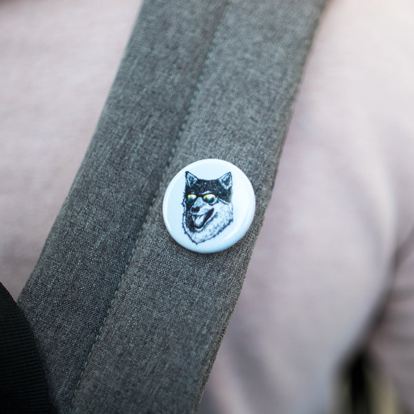 Wilderness Wolf Button