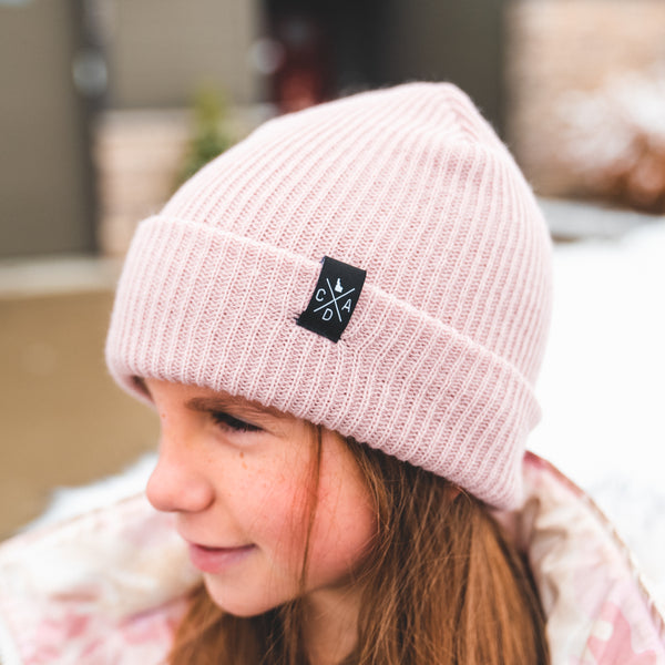 Kids Pink Pastel Beanie