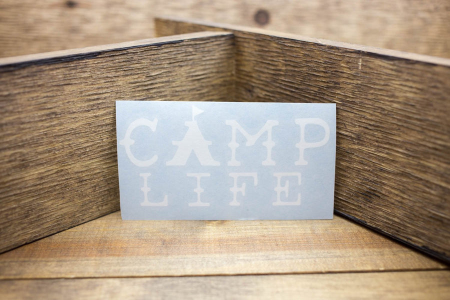 Camp Life Decal – CDA IDAHO Clothing Company