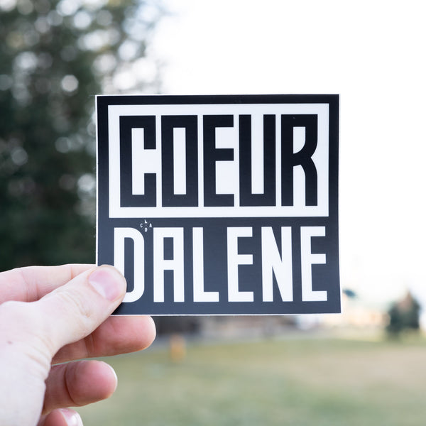 The Coeur d’Alene Square Sticker