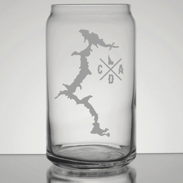 CDA Lake Pint Glass