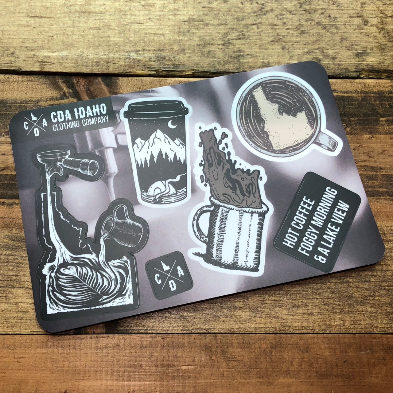 Coffee Essentials Sign Idaho Coffee Essentials Sticker Sheet – CDA IDAHO Clothing Company