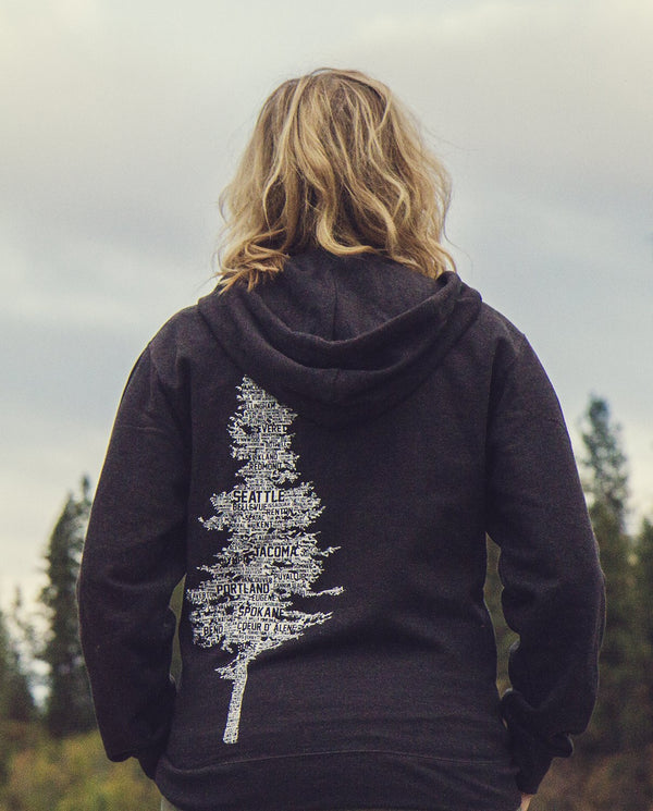 NW Tree Zip Hoodie