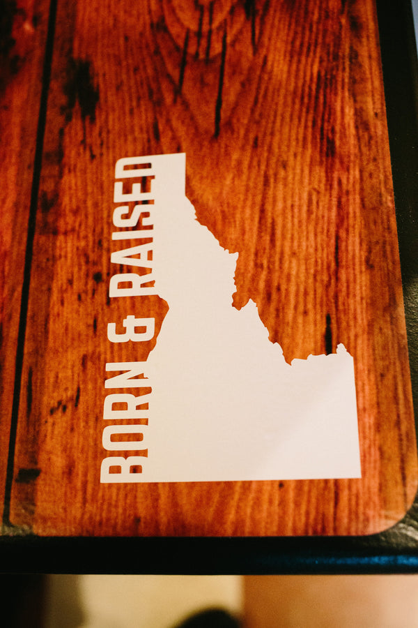 Born and Raised Idaho Decal