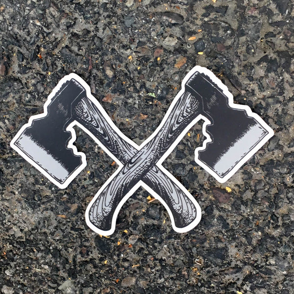 Dual Hatchet Sticker