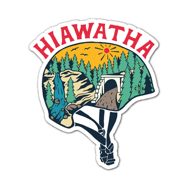Hiawatha Bike Helmet Sticker