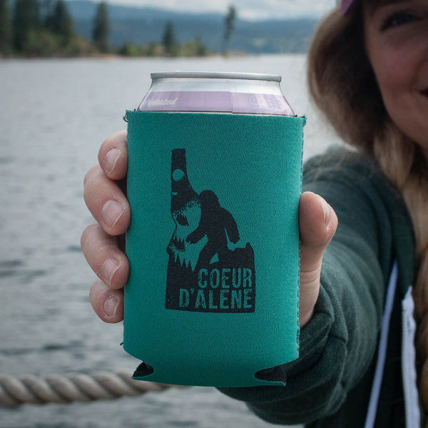 Coeur d'Alene Night Bigfoot Coozie