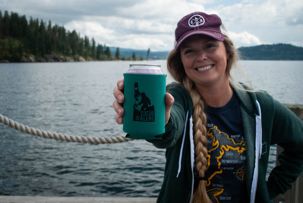 Coeur d'Alene Night Bigfoot Coozie