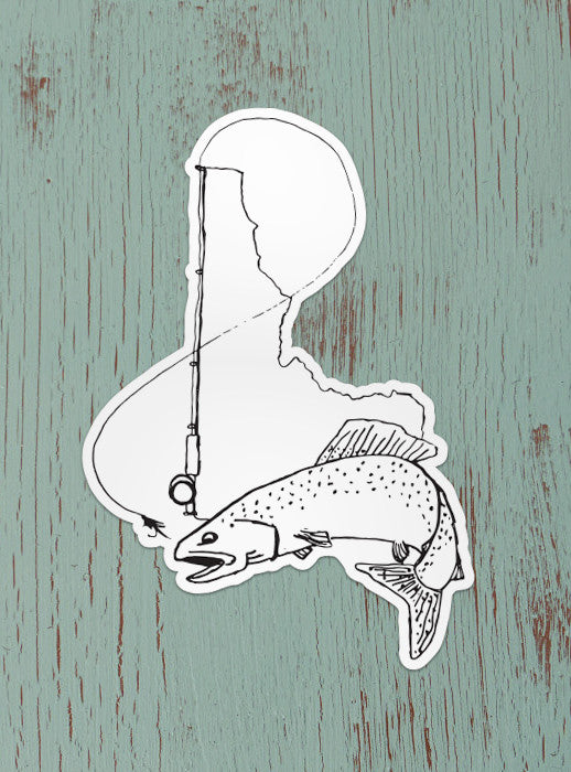 Idaho Fly Fishing Sticker – CDA IDAHO Clothing Company