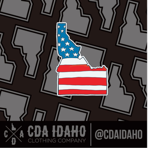 Idaho US Flag Enamel Lapel Pin