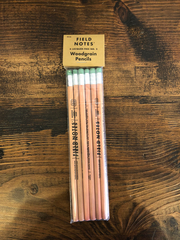 Field Notes No. 2 Woodgrain Pencil 6-Pack