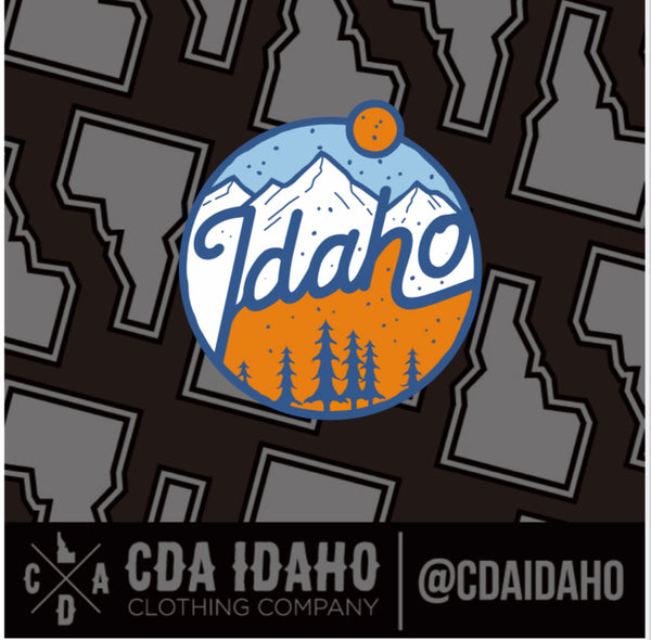 Idaho Peaks Enamel Lapel Pin