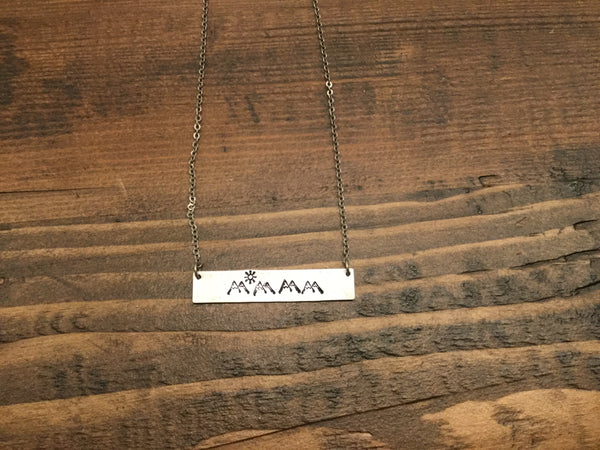 Mountain Bar Necklace