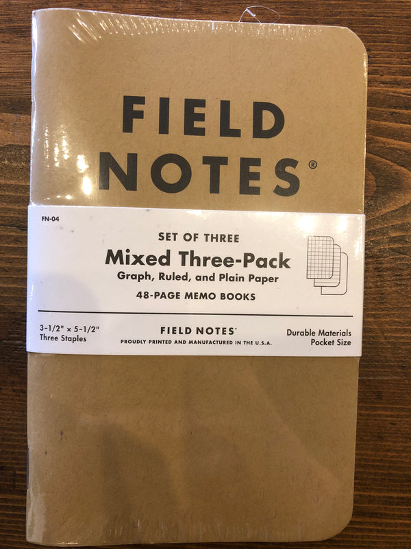 Field Notes Mixed 3 Pack