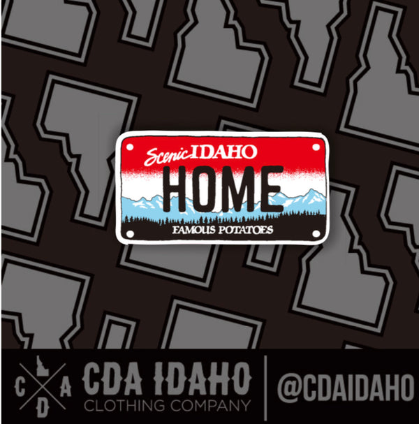 Idaho Home License Plate Enamel Lapel Pin