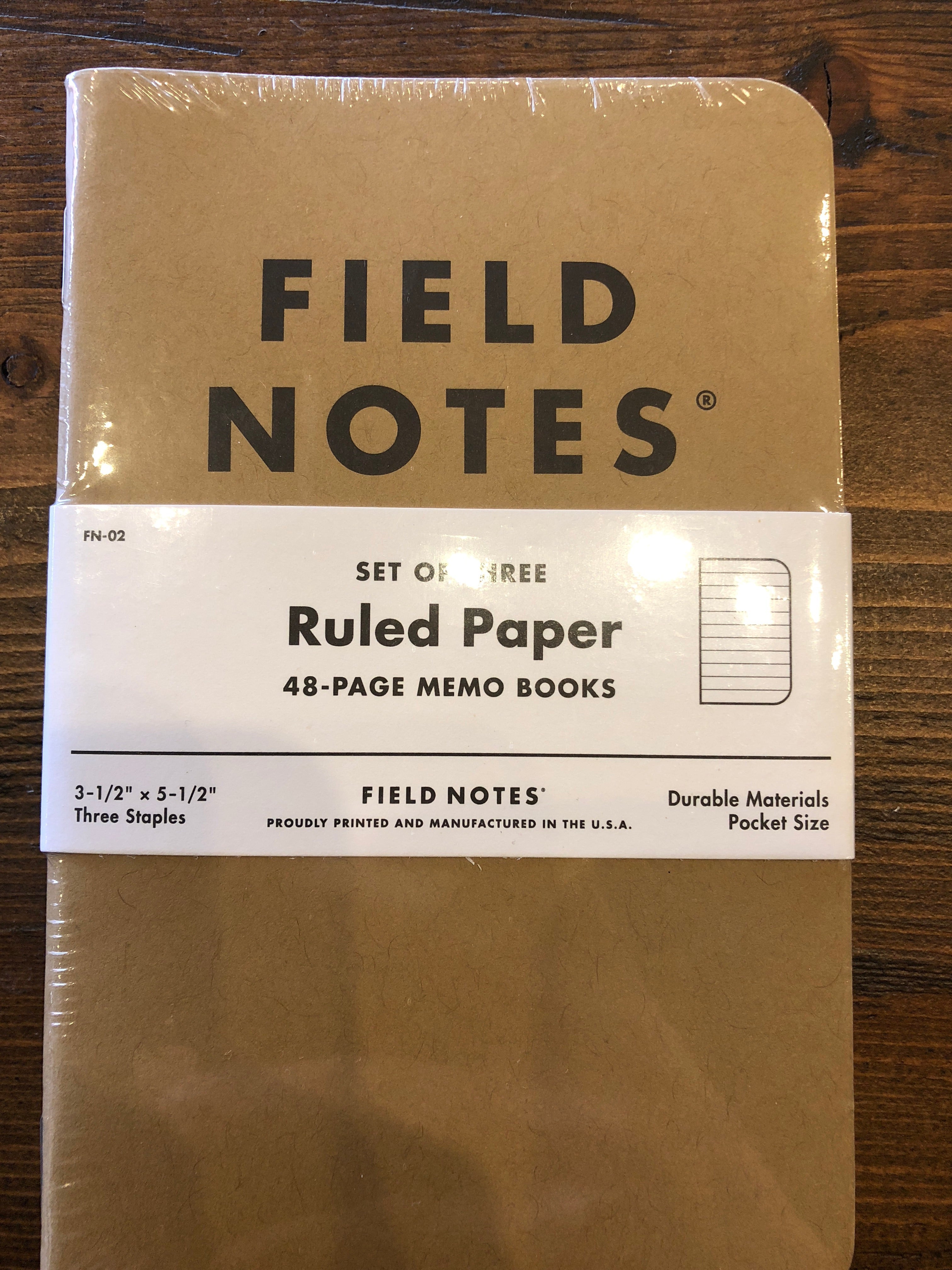 Field Ruled Paper Field Notes Ruled Paper – CDA IDAHO Clothing Company