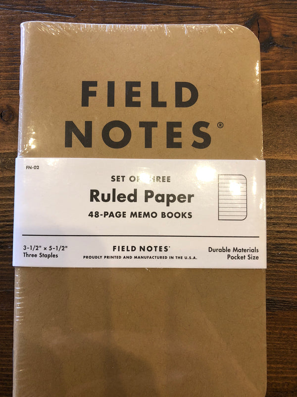 Field Notes Ruled Paper