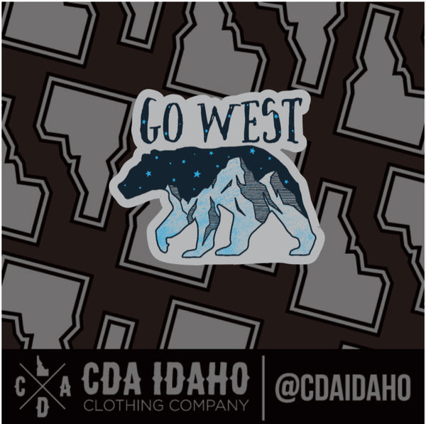 Go West Enamel Lapel Pin