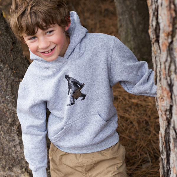 Kids Heather Gray Bigfoot Hoodie