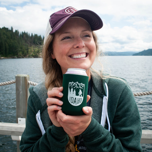 Bigfoot Idaho Mountains Coozie