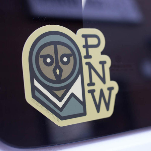 PNW Owl Sticker