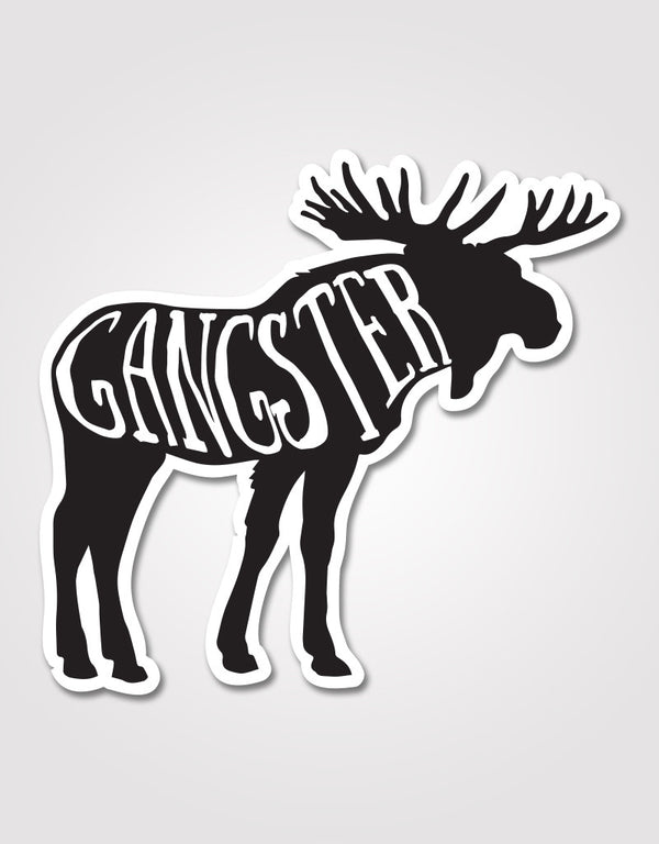 Gangster Moose Sticker – CDA IDAHO Clothing Company